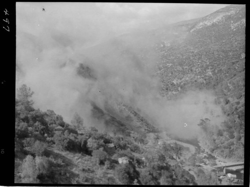 Big Creek - Mammoth Pool - Blasting along penstock line