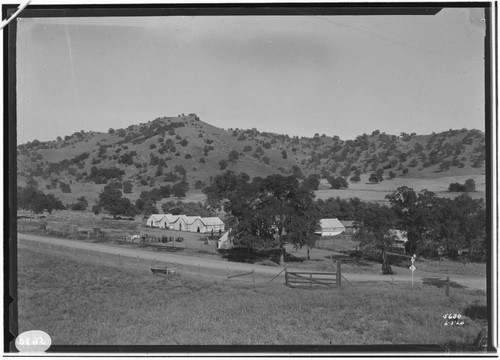 Kern River No. 3 - Tower Construction - General View of Raymaker's Headquarters Camp KR3