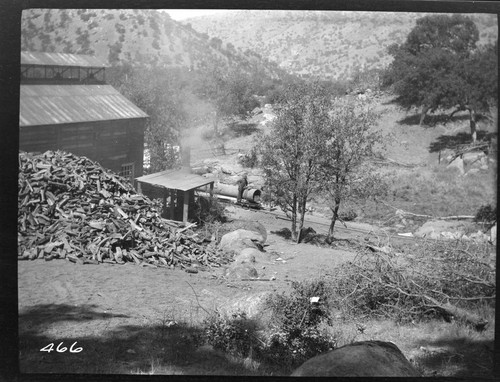 The power house and tram at Tule Plant