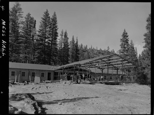 Big Creek - Mammoth Pool - Steel erection for Mess Hall kitchen