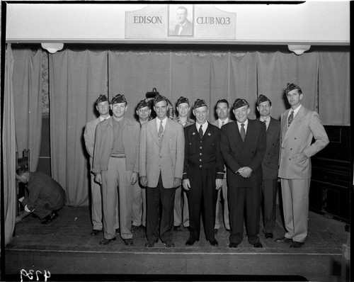 American Legion club #3 members on stage