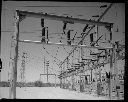 unknown sub-transmission substation - switchracks and close-ups