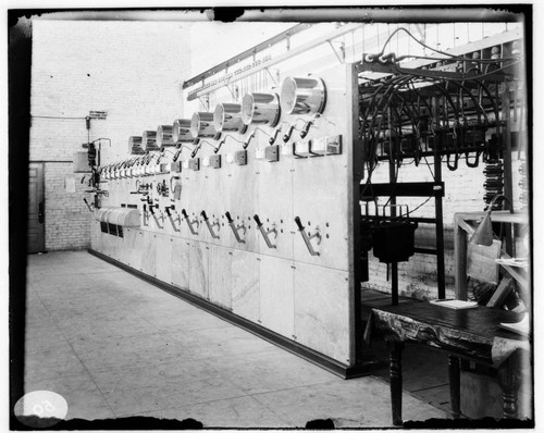 The control panel at Redlands Steam Plant