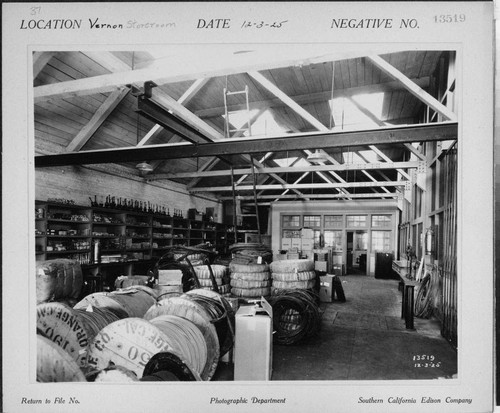 Miscellaneous Facilities - Vernon Storeroom