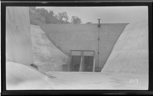 The regulating reservoir at Kaweah #3 Hydro Plant