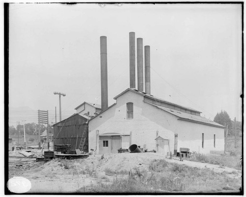 The exterior of the Pasadena Steam Plant