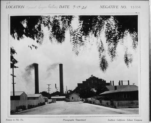 Power Consumers - General - Oxnard Sugar Factory