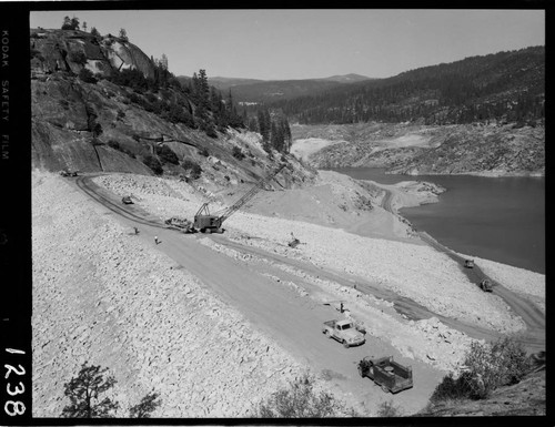 Big Creek - Mammoth Pool - General view - Dam and Reservoir from East abutment