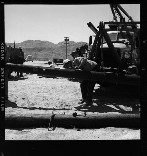 Palm Springs distribution line construction