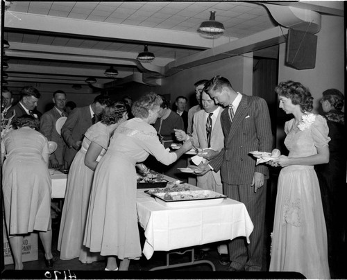 Dedication of new Big Creek Recreation Hall: chowline