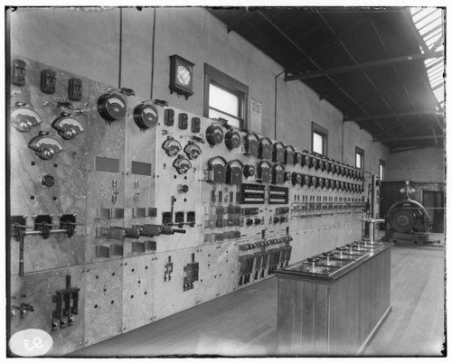 The switchboard at Los Angeles #2 Substation