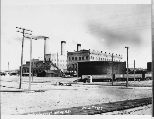 The principal steam power plant for Henry Huntington's Pacific Light and Power (PL&P) system was at Redondo Beach