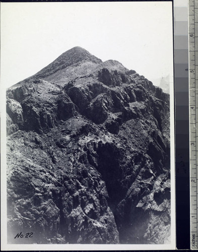 Construction at Hoover Dam site : View across dam site