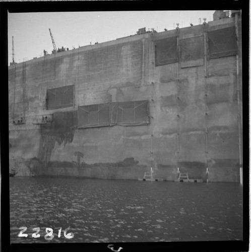 Big Creek, Huntington Lake Dams - Dam 1 Upstream face