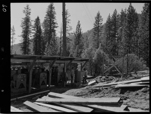 Big Creek - Mammoth Pool - Standby power facilities behind Mess Hall