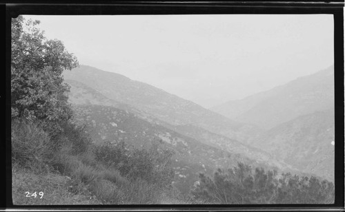 A view up Middle Fork of the planned locality of Kaweah #5 Hydro Plant