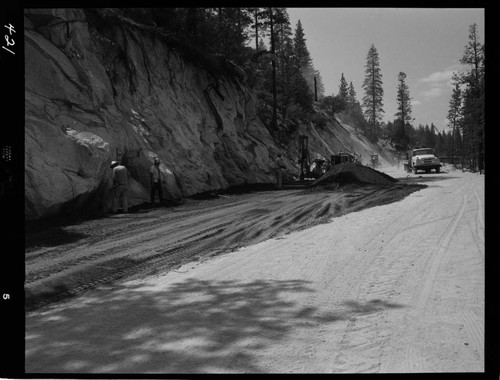 Big Creek - Mammoth Pool - Demonstrating hand operated compacting tools