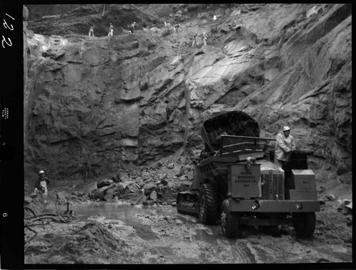 Big Creek - Mammoth Pool - Open cut excavation of diversion tunnel intake