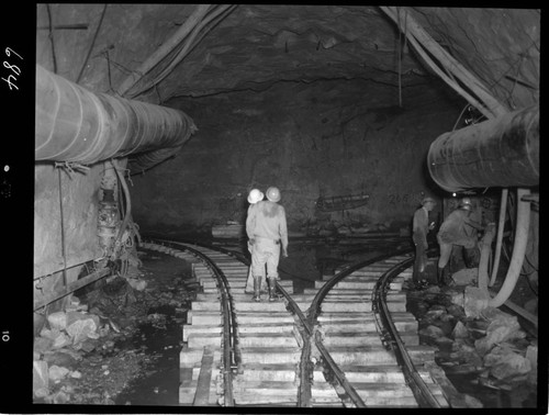 Big Creek - Mammoth Pool - Intersection of Rock Creek adit and maintenance of tunnel