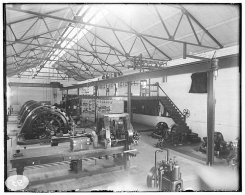 The interior of Santa Ana River #1 Hydro Plant