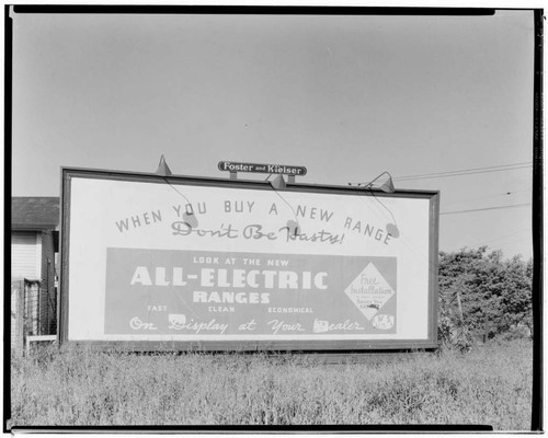 Billboard for Electric Ranges in Hawthorne