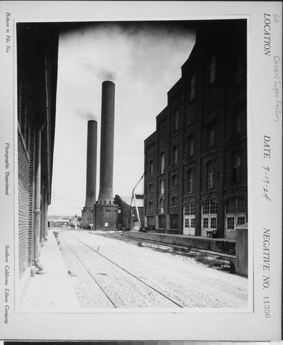 Power Consumers - General - Oxnard Sugar Factory