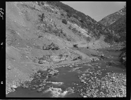 Big Creek - Mammoth Pool - Excavation operation in powerhouse area