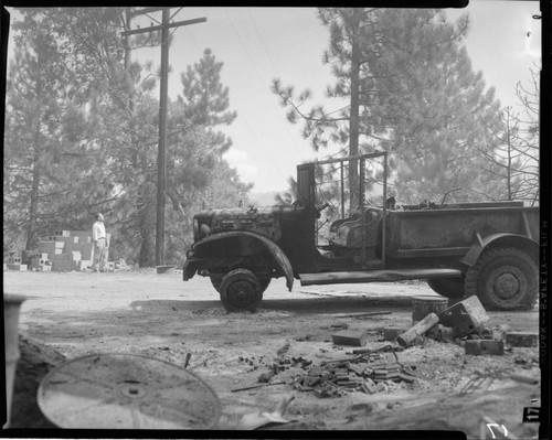 San Bernardino wildfire in 1956