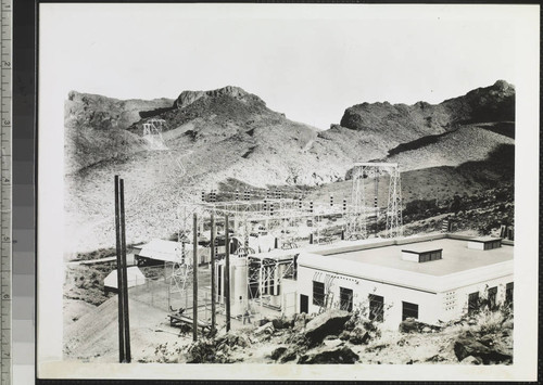 Hoover Dam Substation furnishing power for construction