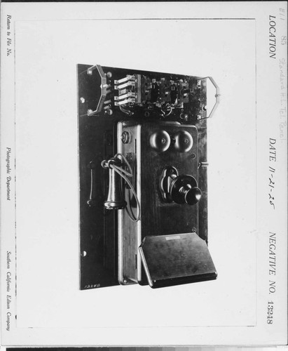 E1.1 - Electric Equipment misc. - Standard Highline Telephone Panel