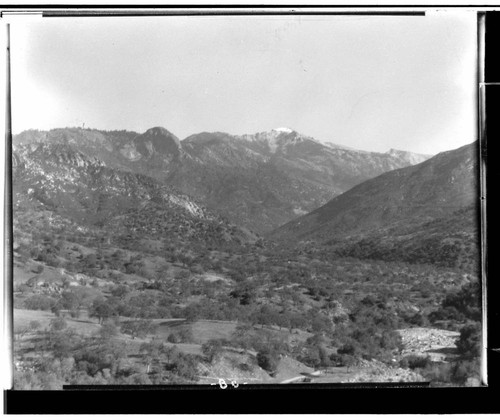 Long distance view of Moro Rock from Kaweah #2 Power House