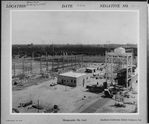 Barre Substation construction