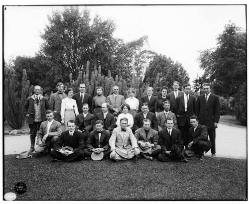 A group portrait of the office force at the Pomona Local Office