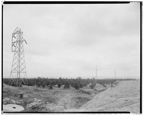 Miscellaneous Transmission : Santa Ana River flood damage to California Electric Power - Open Transmission Line Right of Way