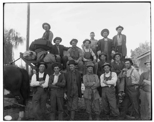 Group portrait of the Electric Distribution System line crew based at Chino