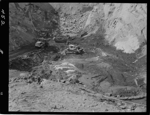 Big Creek - Mammoth Pool - Excavation of cutoff trench