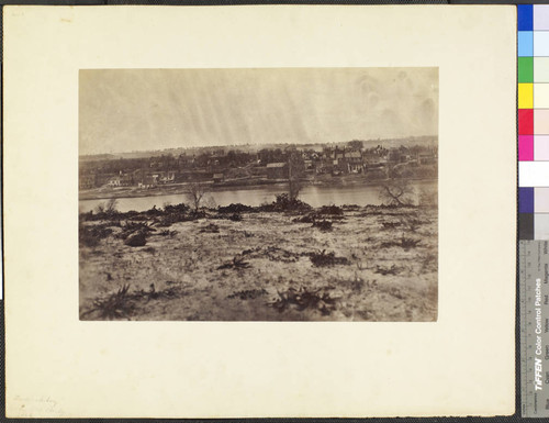 Fredericksburg below RR Bridge, 1863