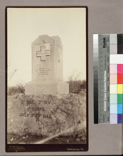 Monument honoring the 93rd Pennsylvania Infantry, 3rd Brigade, 3rd Division, 6th Corps