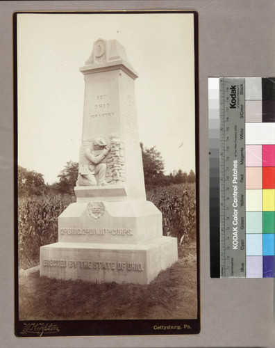 Monument honoring the 55th Ohio Infantry, 2nd Brigade, 2nd Division, 11th Corps