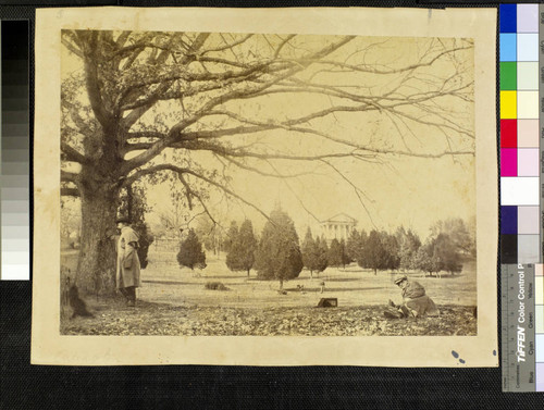 Arlington, home of Robert E. Lee, from the "Great Oak" on the Potomac