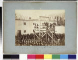 Hanging of Capt. Henry Wirz (C.S.A.) ; adjusting the rope