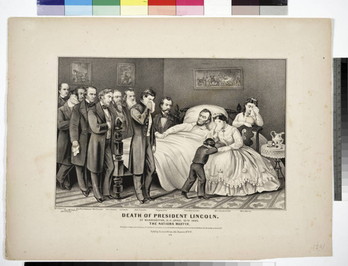 Death of President Lincoln./At Washington D.C. April 15th 1865/The Nation's Martyr