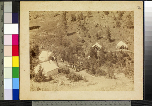 McHenry camp, Saw Mill Gulch, Helen & Montana RR, on the way into "Yellow Stone Park"