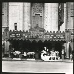 Entrance of Fox Oakland Theatre on Telegraph Avenue in Oakland, California