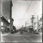 Southbound traffic in front of the Fulton Theatre at 1518 Franklin Street in Oakland, California