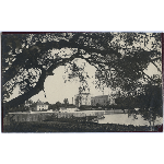 Lake Merritt campus of the Convent of Our Lady of the Sacred Heart (later Convent and College of Holy Names and Holy Names University) looking west from Adams Point in Oakland, California