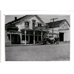 Horse drawn cart in front of Nielsen and Anderson Groceries on Hopkins Street (later MacArthur Boulevard) near Champion Street in the Dimond district of Oakland, California