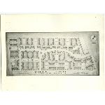 Architectural drawing showing the planned layout of the Lockwood Gardens public housing development in the Havenscourt district of Oakland, California