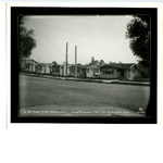 Newly built tract houses on East 38th Street between Randolph and Ardley Avenues in the Glenview district of Oakland, California