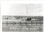 View of Elmhurst, California, looking west from the adjacent hills